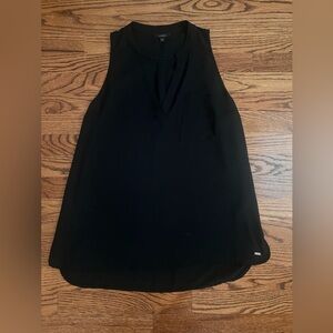 Guess Black Sleeveless V-neck Tank Top - Medium